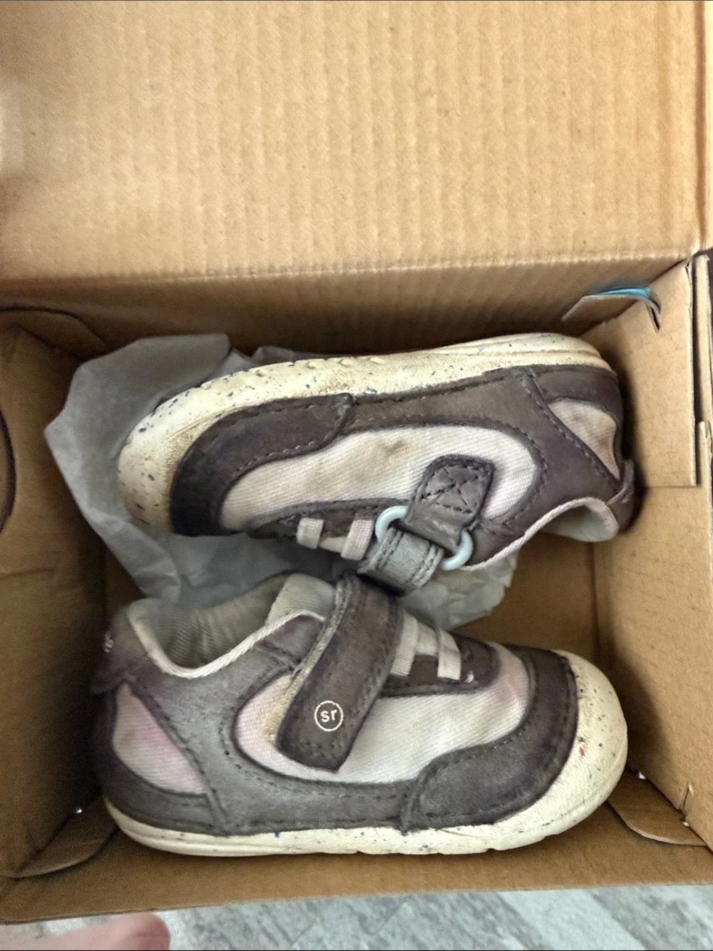 Stride Rite Gray Baby Walker Sneakers